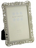 Sixtrees Louisa Antique Vintage and Shabby Chic Style silver metal photo frame with beads and crystals for a 7" x 5" (178 x 127mm) picture.