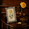 Sixtrees Matilda Antique Vintage and Shabby Chic Style silver metal 4 x 6 inch photo frame with beads and crystals.