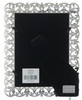 Sixtrees Sophia Antique Vintage and Shabby Chic Style silver metal and white enamel photo frame with beads and crystals effect for a 7" x 5" picture.