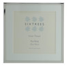 Sixtrees Park Lane 2-653-44 Silver Plated 4x4 inch Photo Frame With Soft white mount.Mount