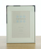 Sixtrees Park Lane 2-653-57 Silver Plated 7x5 inch Photo Frame With Double Soft White Mount.