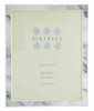 Sixtrees Georgette 2-686-80  Silver Plated Photo Frame with Grey Marble effect insert for a 10" x 8" Picture.