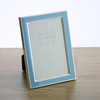 Sixtrees Kew 2-694-46 6x4 inch Silver Plated and Bright Blue Enamel Photoframe.