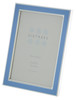 Sixtrees Kew 2-694-57 7x5 inch Silver Plated and Bright Blue Enamel Photoframe.