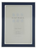 Sixtrees Kew 2-695-57 7x5 inch Silver Plated and Denim Blue Enamel Photoframe.