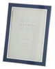 Sixtrees Kew 2-695-57 7x5 inch Silver Plated and Denim Blue Enamel Photoframe.