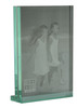Sixtrees GT602-57V Heavy Solid square cut Glass photo frame for two 5" x 7" pictures.