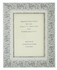 Lille 007  Handmade 7x5 inch Shabby Chic Photo Frame in Ornate Distressed White and Dark Grey Embossed Pattern.