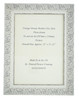 Lille 007  Handmade A4 Shabby Chic Photo Frame in Ornate Distressed White and Dark Grey Embossed Pattern.