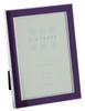 Sixtrees Kew 2-698-57 Silver Plated and Purple Enamel 7x5 inch Photoframe