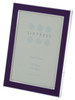 Sixtrees Kew 2-698-57 Silver Plated and Purple Enamel 7x5 inch Photoframe