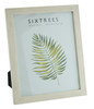 Sixtrees Laser  WD-206-80 White Oak Finish 10x8 inch Photo Frame