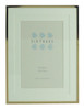 Sixtrees Park Lane Gold narrow profile 6 x 4 inch photoframe with a soft white double mount.