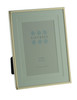 Sixtrees Park Lane Gold narrow profile 6 x 4 inch photoframe with a soft white double mount.