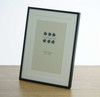 Sixtrees 2-853-46 Park Lane 6 x 4 inch Black Photo Frame with soft white double mount.