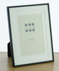 Sixtrees 2-853-46 Park Lane 6 x 4 inch Black Photo Frame with soft white double mount.
