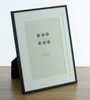 Sixtrees 2-853-57 Park Lane 7 x 5 inch Black Photo Frame with double mount.