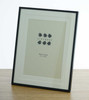 Sixtrees 2-853-57 Park Lane 7 x 5 inch Black Photo Frame with double mount.