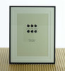 Sixtrees 2-853-68 Park Lane 8 x 6 inch Black Photo Frame with double mount.