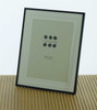 Sixtrees 2-853-68 Park Lane 8 x 6 inch Black Photo Frame with double mount.