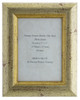 Avignon Gold Handmade 7x5 inch Photo Frame Distressed Crackle effect with gold highlights.