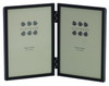 Sixtrees Cambourne Satin Black Metal Folding Photo Frame for two 3 x 5 inch (76mm x 127mm) Pictures