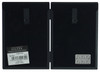 Sixtrees Cambourne Satin Black Metal Folding Photo Frame for two 3 x 5 inch (76mm x 127mm) Pictures