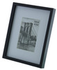 Sixtrees WD965-46 Hanover Wide Profile 6x4 inch Black Wooden Photo Frame with white mount.