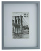 Sixtrees WD967-46 Hanover Wide Profile 6 x 4 inch Grey Wooden Photo Frame with white mount.