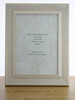  Padstow White Handmade A4 Shabby Chic Photo Frame. Distress