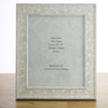 Charlotte White Marble Handmade Ornate Distressed Floral Shabby Chic 6 x 4 inch to  12 x 10 inch Photo Frame.