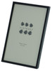 Sixtrees Cambourne 3-400-46 Satin Black Metal 6x4 inch Photo Frame.