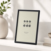 Sixtrees Cambourne 3-400-46 Satin Black Metal 4 x 6 inch Photo Frame