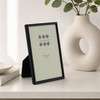 Sixtrees Cambourne 3-400-35 Satin Black Metal 3 x 5 inch Photo Frame
