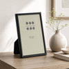 Sixtrees Cambourne 3-400-35 Satin Black Metal 3 x 5 inch Photo Frame