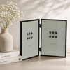 Sixtrees Cambourne 3-400-05 Black Metal Folding Photo Frame for two 7x5 inch  (178mm x 127mm) Pictures