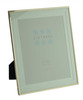 Sixtrees Park Lane Gold narrow profile 10 x 8 inch photoframe with a double soft white mount.