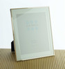 Sixtrees Park Lane Gold narrow profile 10 x 8 inch photoframe with a double soft white mount.