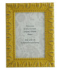 Giselle Hand Made Shabby Chic Vintage Ornate Mustard Yellow photo frames in eight sizes.