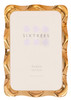 Sixtrees Edwina Radiant Gold-Tone Wavy metal 4 x 6 inch Photo Frame