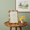 Sixtrees Edwina Radiant Gold-Tone Wavy metal 4 x 6 inch Photo Frame