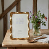 Sixtrees Edwina Radiant Gold-Tone Wavy metal 4 x 6 inch Photo Frame
