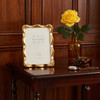 Sixtrees Edwina Radiant Gold-Tone Wavy metal 4 x 6 inch Photo Frame