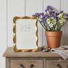 Sixtrees Edwina Radiant Gold-Tone Wavy metal 4 x 6 inch Photo Frame