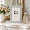 Sixtrees Hannah Handmade Crystal encrusted silver 5 x 7 inch Photo Frame