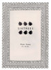 Sixtrees Hannah Handmade Crystal encrusted silver 5 x 7 inch Photo Frame