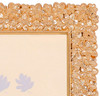 Sixtrees Hyacinth Enchanting Golden Floral metal 4 x 6 inch Photo Frame