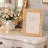 Sixtrees Hyacinth Enchanting Golden Floral metal 4 x 6 inch Photo Frame