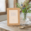 Sixtrees Hyacinth Enchanting Golden Floral metal 4 x 6 inch Photo Frame