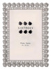 Sixtrees Joni Romantic Rose & Crystal 4 x 6 inch metal Photo Frame